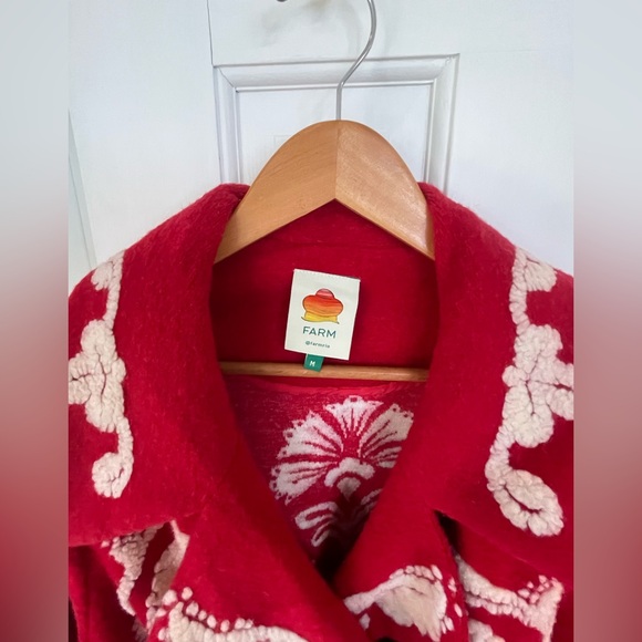 FARM Rio Red and Cream Floral Jacket - Picture 3 of 3